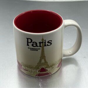 2015 Starbucks Paris Mini Demi Cup Espresso Coffee 3 oz Eiffel Tower Tiny Flaw